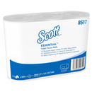 Papier toaletowy SCOTT Essential, 2-warstwowy, 6 rolek x 600 listk&oacute;w, bia�y