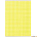 Teczka z gumk�, A4, 400gsm, 3skrzyd�a, DONAU �&oacute;�ta w kratk� FEP11 (X)