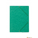 Teczka z gumk� rogi DOTTS A4 preszpan zielona 390g