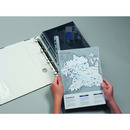 Grzbiety zaciskowe A4 3mm 30k (50szt) przezroczyste z perforacj� 290219 DURABLE