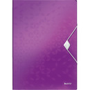 Teczka z gumk� LEITZ WOW 15mm 150k A4 fioletowa 45990062