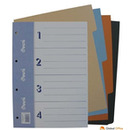 Przek�adka do segregatora A4 4cz�ci karton barwiony 990-012* WARTA