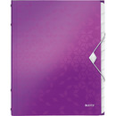 Teczka z gumk� 12 przegr&oacute;dek A4 200k fioletowa 46340062 LEITZ WOW