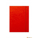 Teczka z gumk� prost� DOTTS A4 preszpan pomara�czowa 390g