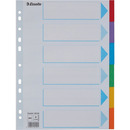 Przek�adki karton A4 6 kart ESSELTE 100192 kolorowe z kart� opisow�