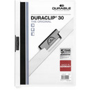 Skoroszyt zaciskowy A4 1-30k bia�y DURACLIP Original 220002 DURABLE