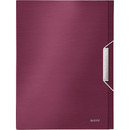 Teczka z gumk� LEITZ STYLE 30mm A4 Rubinowa czerwie� 39560028