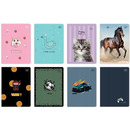 Zeszyt A5 16k kratka mix wzor&oacute;w INTERDRUK