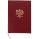 Ok³adka na dyplom z or³em bordowa 339-075 WARTA