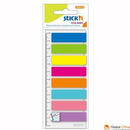 Zak�adki indeksuj�ce neon 8x 25szt.+Linijka STICKN 21345