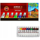 Farby akrylowe 10 kolor&oacute;w 16ml. 162703 KOH-I-NOOR