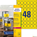 Etykiety Heavy Duty L6128-20 Q30 �&oacute;�te 20 ark. poliestrowe Avery Zweckform