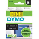 Ta�ma czarny nadruk na �&oacute;�tym 24mm x 7m DYMO S0720980