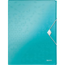 Teczka z gumk� LEITZ WOW 30mm 250k A4 turkusowa 46290051