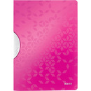 Skoroszyt z klipem LEITZ WOW r&oacute;�owy 41850023