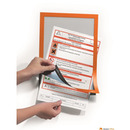 Ramka MAGAFRAME A4 - samoprzylepna magnetyczna pomara�cz (2) DURABLE 4872-09