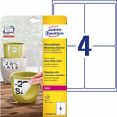 Etykiety Heavy Duty A4 99.1x139mm bia�e poliestrowe L4774REV-20 AVERY ZWECKFORM