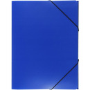 Teczka A4 z gumk� szeroka niebieska TG-02-03 BIURFOL