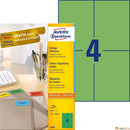 Etykiety zielone 3458 105 x 148 100 ark. trwa�e, Avery Zweckform