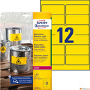 Etykiety Heavy Duty L6107-20 99, 1 x 42, 3 20 ark trwa�e, �&oacute;�te, poliestrowe, Avery Zweckform