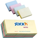 Bloczki STICK'N 38x51mm mix pastelowy 12bloczków x 100 kartek 21531