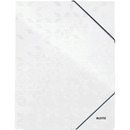 Teczka kartonowa z gumk� LEITZ per�owy bia�a WOW 39820001