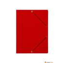 Teczka z gumk� rogi DOTTS A4 preszpan czerwona 390g