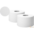 Papier toaletowy JUMBO 120m(12szt) biay 20x9,1cm 65% biaoci 2 warstwy 270065 PUFFO