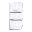 Zestaw na�cienny CEP ReCeption, 3 p&oacute;�ki, prze�roczysty