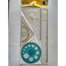 Komplet geometryczny MAX MIARKA z szablonem k&oacute;�ek (X)