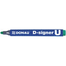 Marker permanentny D-SIGNER U zielony okr�g�a konc&oacute;wka 2-4mm 7371001-06PL DONAU
