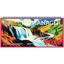 Kalendarz biurowy le��cy MANAGER H3 320x150mm 2026 TELEGRAPH