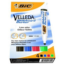 Marker VELLEDA 1701 suchościeralny 4 kolory BIC 904941