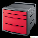 Pojemnik z 4 szufladami EUROPOST VIVIDA czerwony ESSELTE 623960