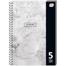 Ko�ozeszyt B5 160k 5 kolorowych registr&oacute;w mi�kka oprawa INTERDRUK