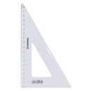 Ekierka DONAU, du�a, 19cm, 60&deg;, transparentna