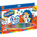 Kredki dla dzieci z glinki kaolinowej Zestaw 24 kredek + temper&oacute;wka BAMBINO St.Majewski