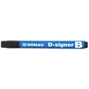 Marker do tablic DONAU D-Signer B, okrgy, 2-4mm (linia), czarny