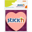 Notes samoprzylepny 76x76 R&oacute;�owe Serce STICK`N 50kartek 21448