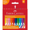 Kredki �wiecowe GRIP tr&oacute;jk�tne 12 kolor&oacute;w FABER-CASTELL 122520 FC