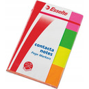 Zak�adki samoprzlepne ESSELTE neon (4x50 kartek) 20x50mm 4 kolory 83019