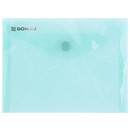 Teczka kopertowa DONAU zatrzask, PP, A6, 180mikr., zielona