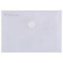 Teczka kopertowa DONAU zatrzask, PP, A7, 180mikr., transparentna