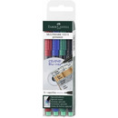 Foliopis z gumk� S 0.4mm komplet 4kolory 152304 FABER CASTELL
