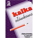 Kalka o�&oacute;wkowa A4 100 arkuszy filoetowa DELFIN