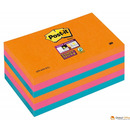 Bloczek samoprzylepny POST-IT_ Super Sticky (655-6SS-EG), 127x76xmm, 6x90 kart., promienne kolory