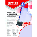 Okadki do bindowania OFFICE PRODUCTS, PVC, A4, 200mikr., 100szt., niebieskie transparentne