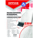 Okadki do bindowania OFFICE PRODUCTS, karton, A4, 250gsm, skropodobne, 100szt., biae