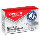 Spinacze okrge OFFICE PRODUCTS, 50mm, 100szt., srebrne