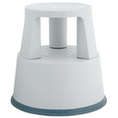 Taboret biurowy Q-CONNECT, mobilny, plastikowy, szary